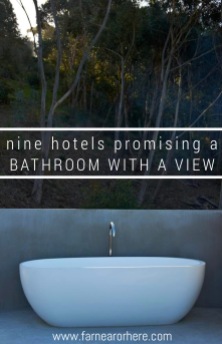 Hotels promising a bathroom with a view.