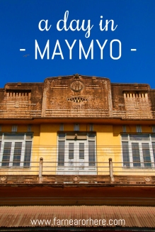 Maymyo in Myanmar is a colonial-era settlement providing the perfect place to see colonial-era architecture in Burma.